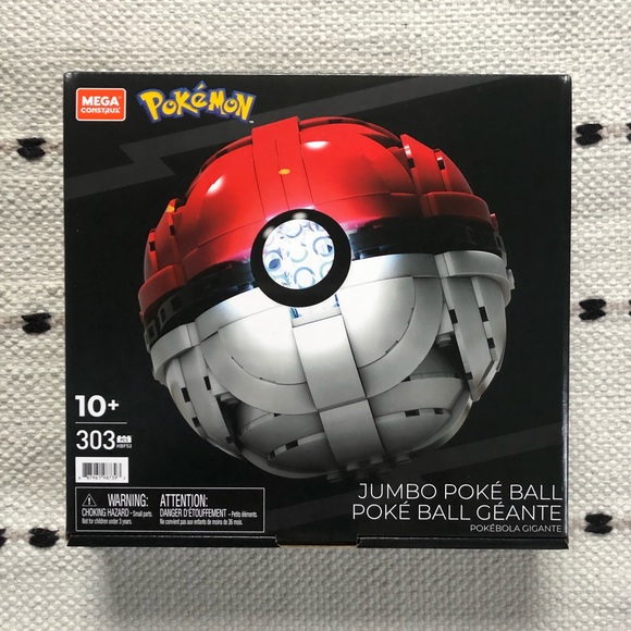 NWT Mega Construx Jumbo Poke Ball - Picture 1 of 2
